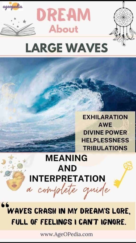 Dream about Large Waves: Biblical & Spiritual meaning, interpretation, good or bad