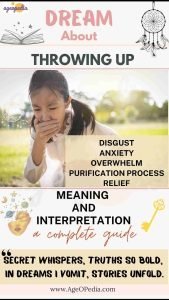 Dream about Throwing Up: Biblical & Spiritual meaning, interpretation