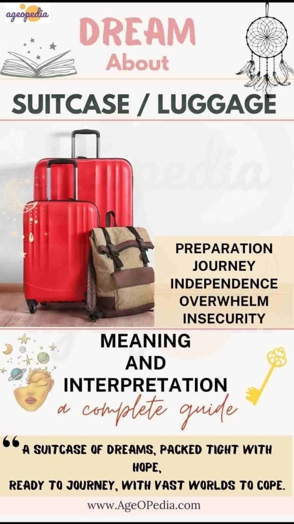 Dream about Suitcase / Luggage: Biblical & Spiritual meaning, interpretation, good or bad